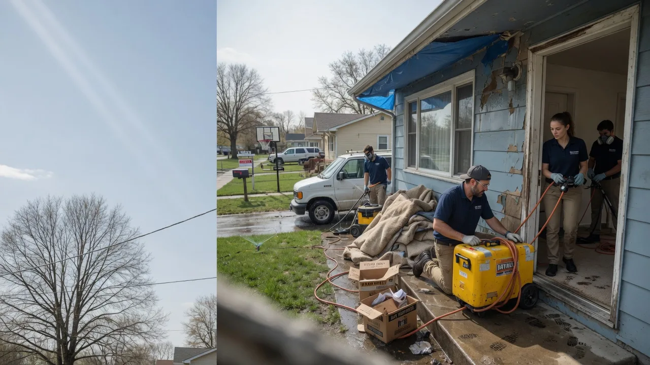 Basement Flood Cleanup in Bridgeport, OH near me